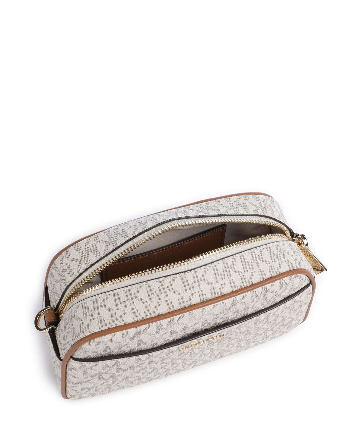 Michael Kors Jet Set Small Crossbody Bag - Vanilla / Acorn