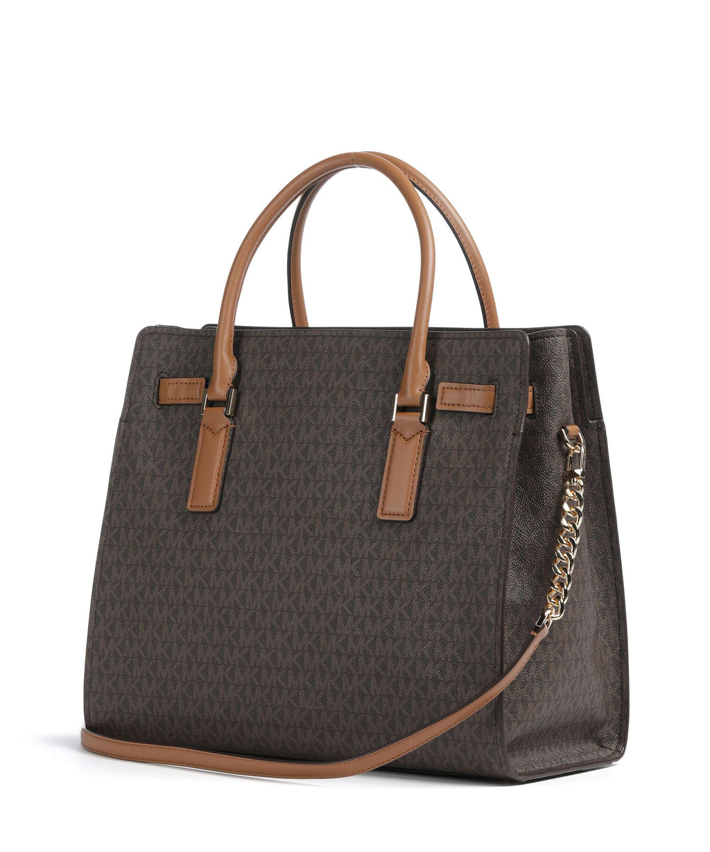 Michael Kors Hamilton Moderne Large Handbag - Brown / Acorn