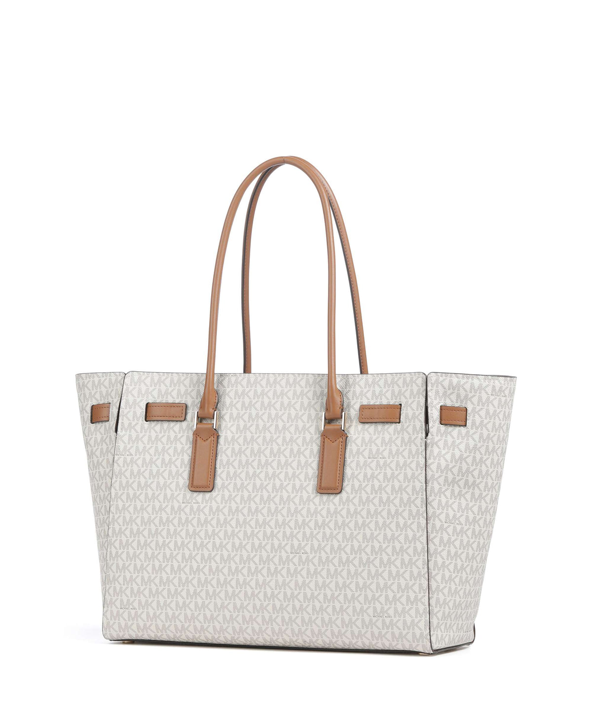 Michael Kors Hamilton Moderne Large Tote Bag - Vanilla / Acorn