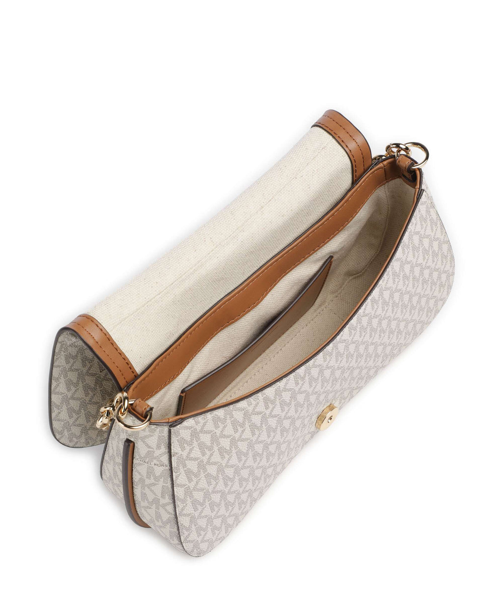 Michael Kors Nolita Medium Shoulder Bag - Vanilla / Acorn