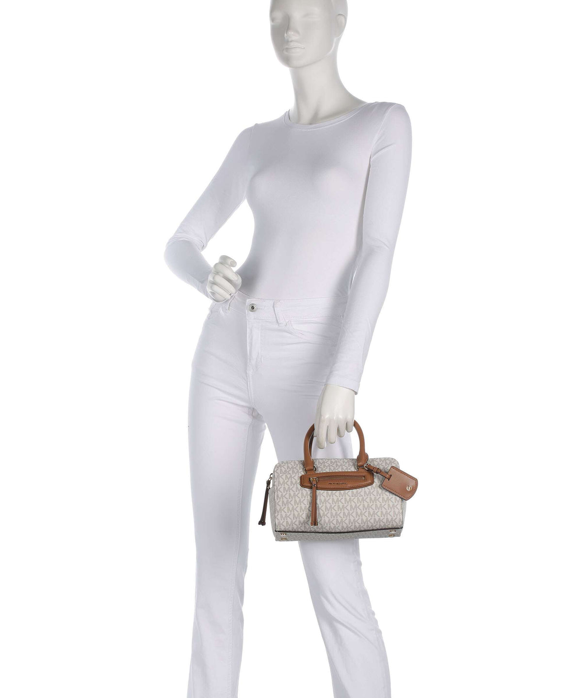 Michael Kors Jet Set Travel XS Handbag - Vanilla / Acorn