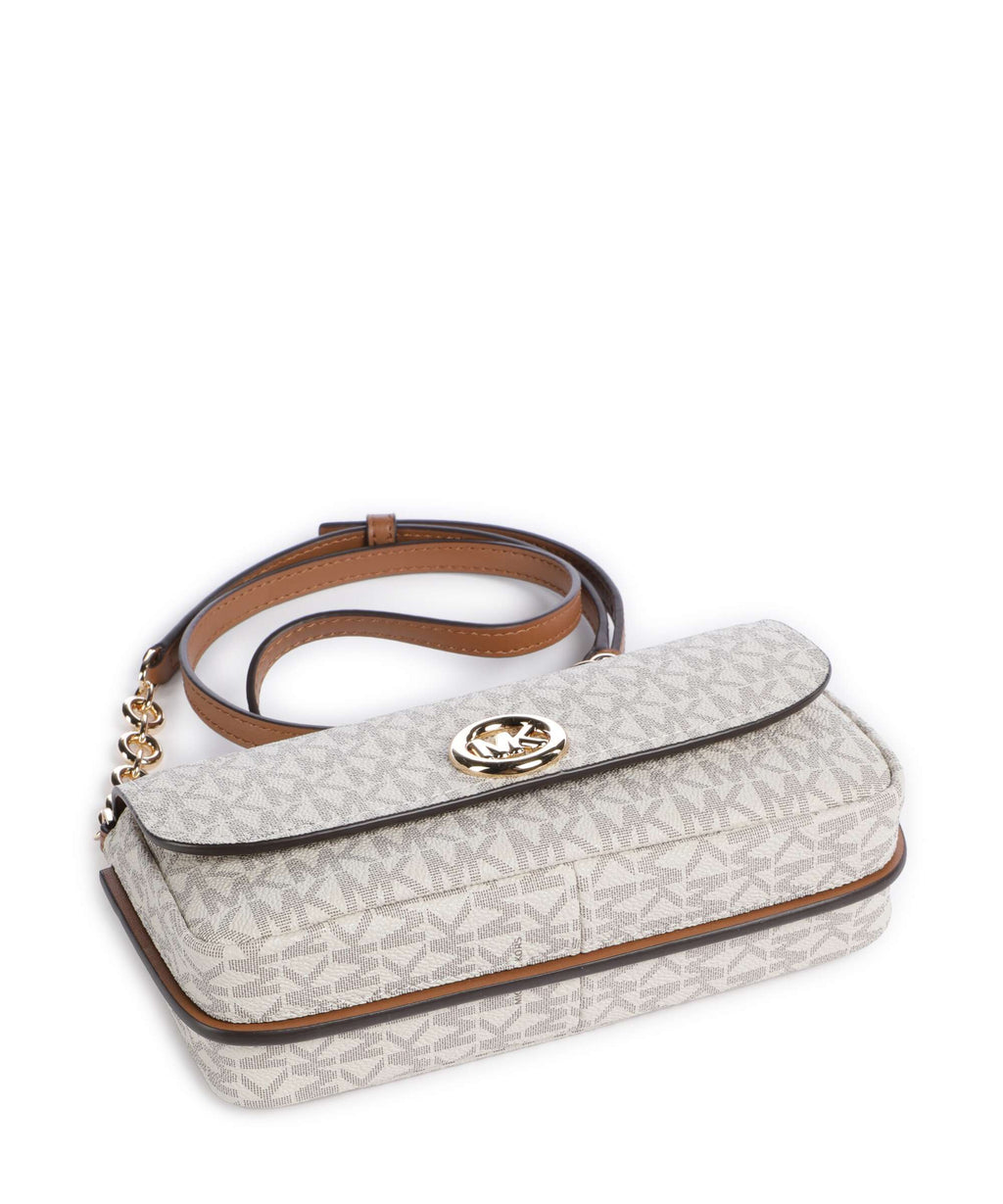 Michael Kors Nolita Small Crossbody Bag - Vanilla / Acorn