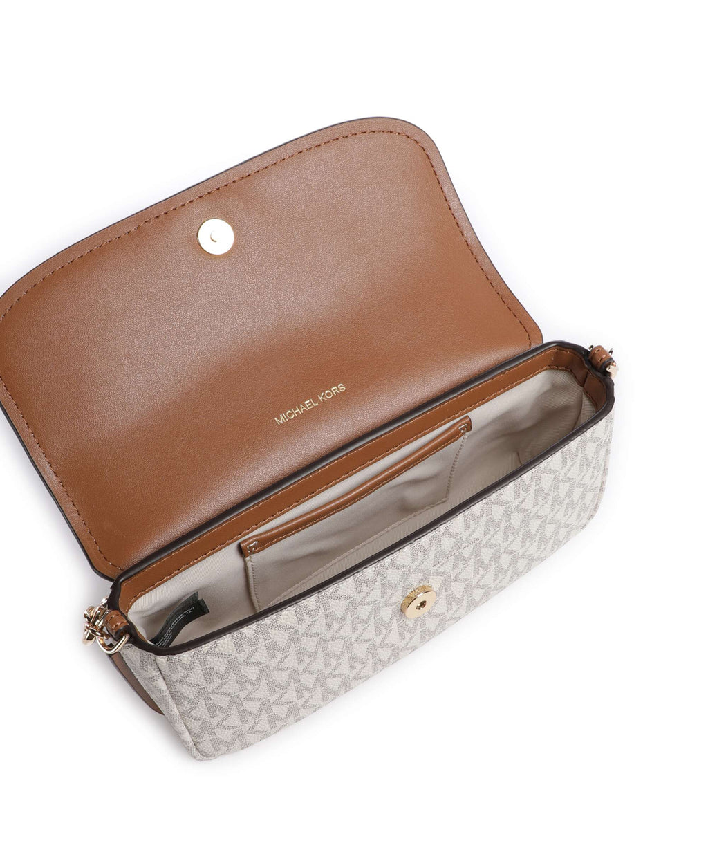 Michael Kors Nolita Small Crossbody Bag - Vanilla / Acorn