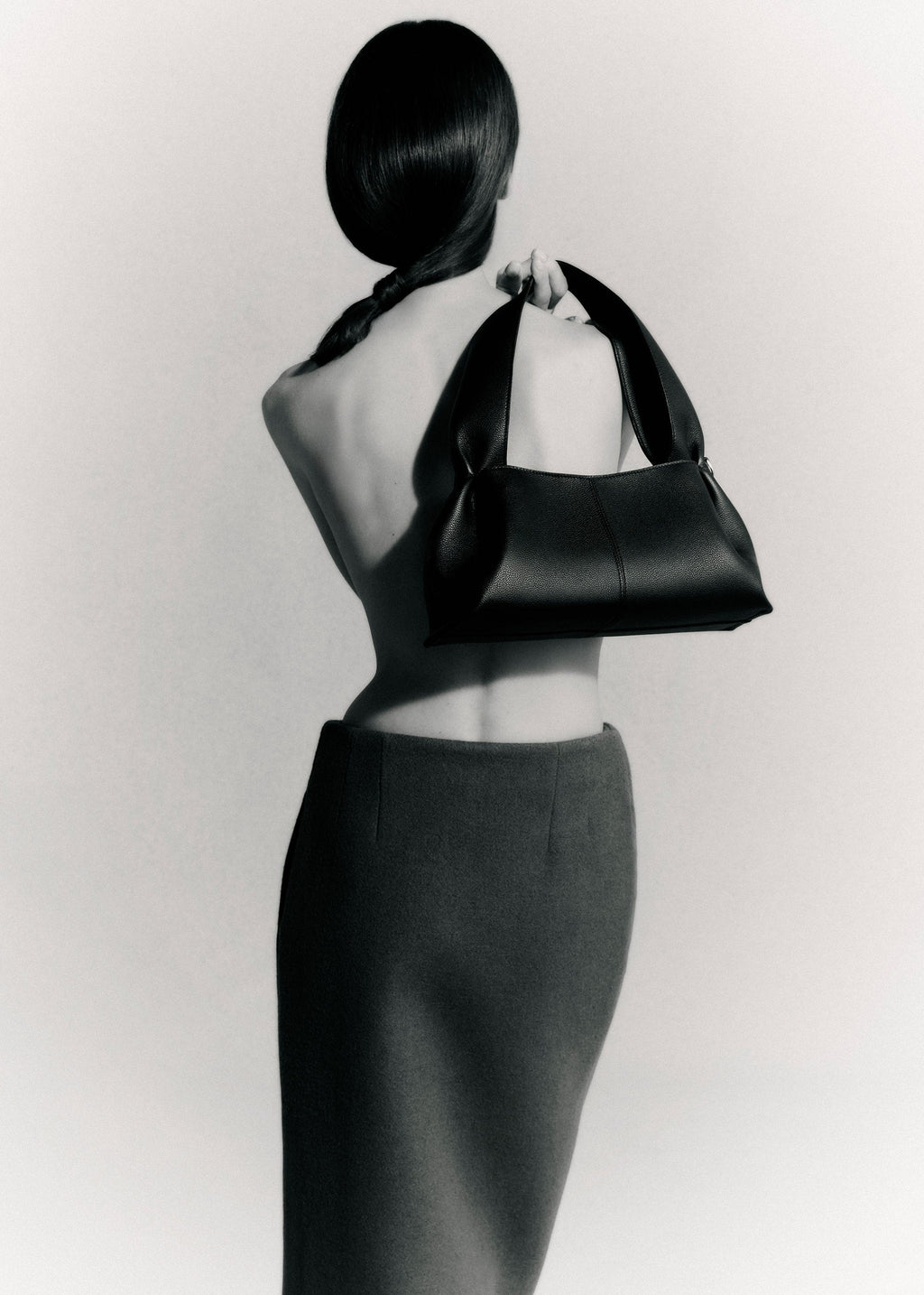 Polène Numéro Neuf East West - Noir Grainé