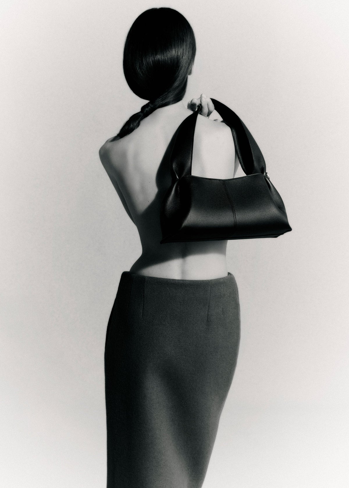 Polène Numéro Neuf East West - Noir Grainé