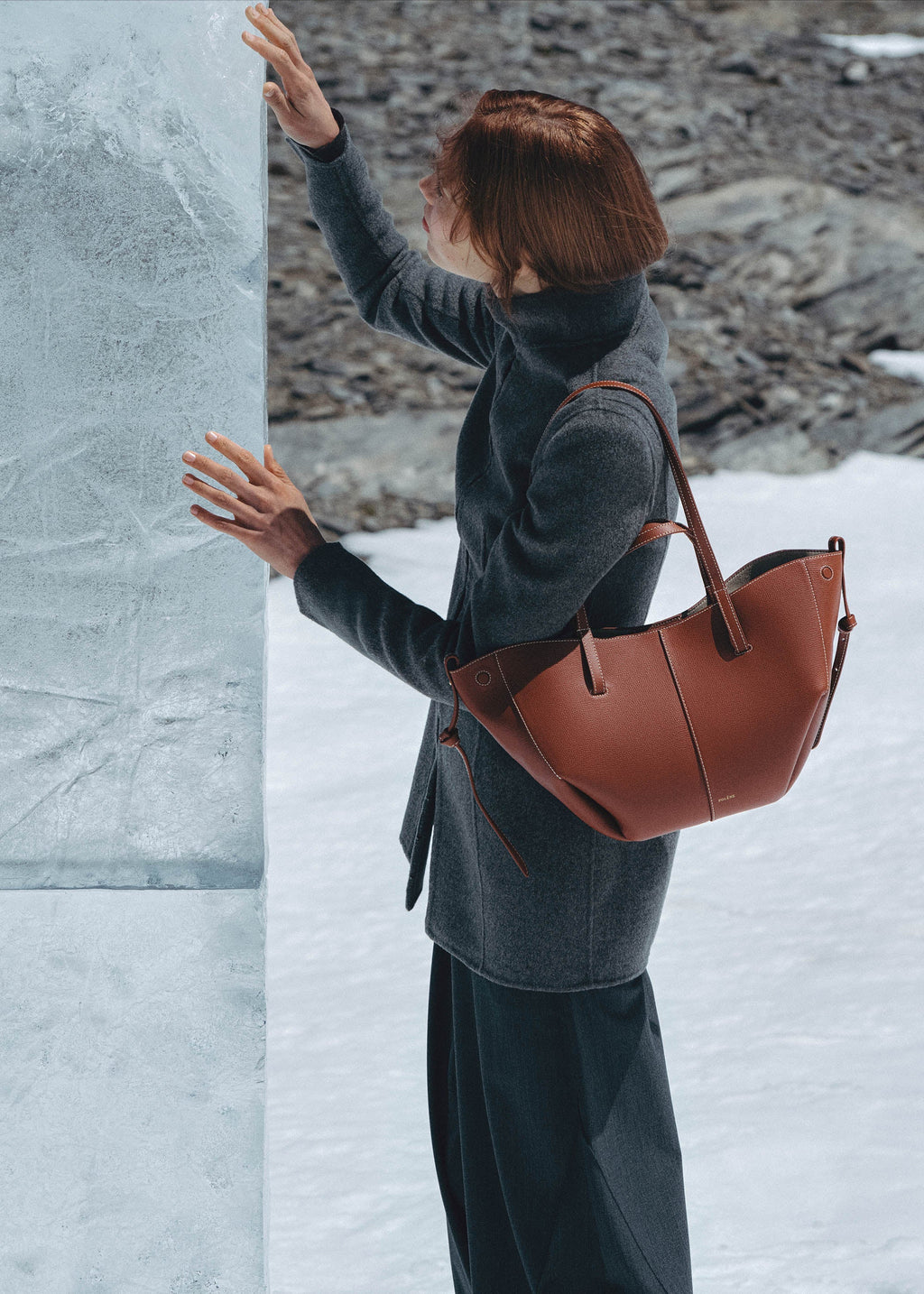 Polène Cyme Mini - Cognac Grainé
