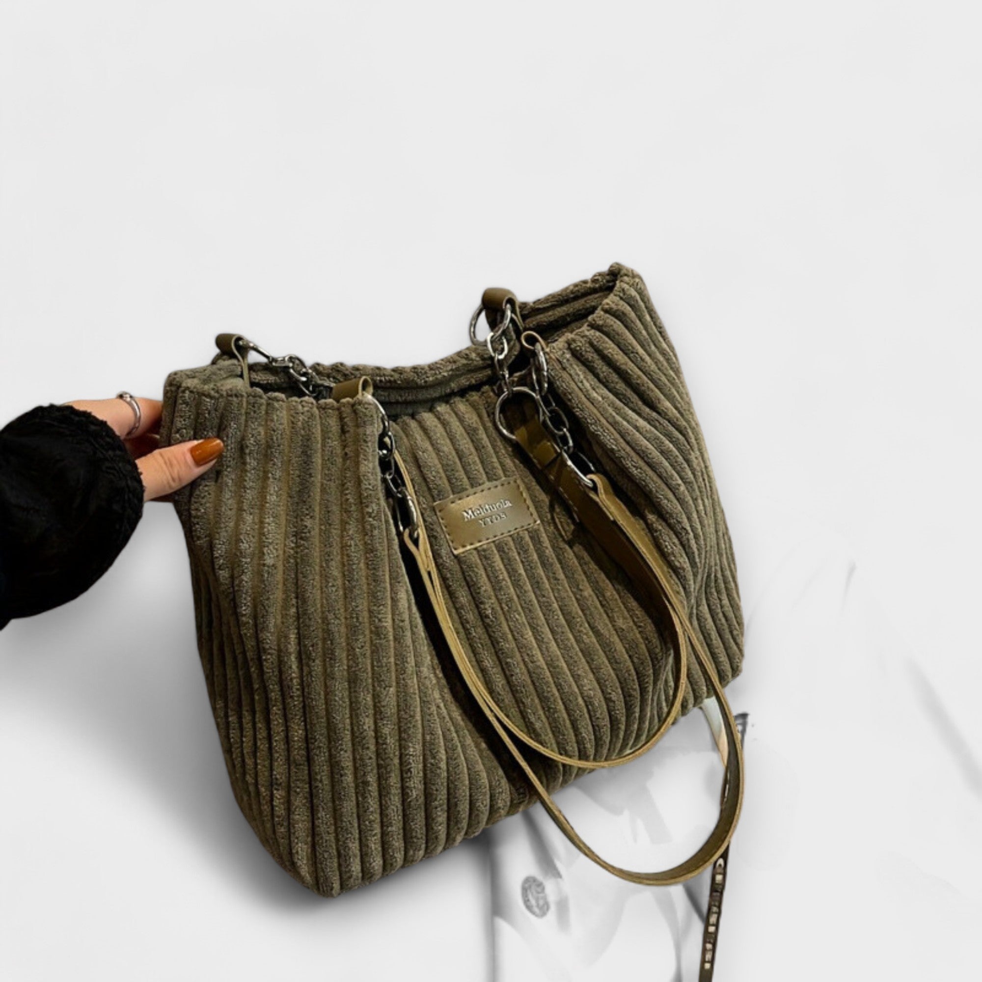 Xella - Sac bandoulière en velours côtelé doux