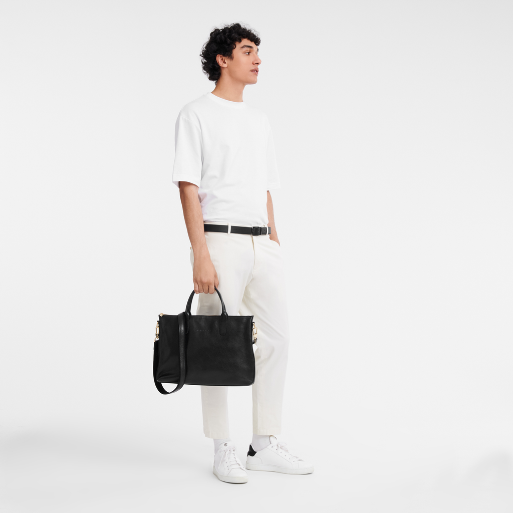 Longchamp Le Foulonné S Briefcase - Black