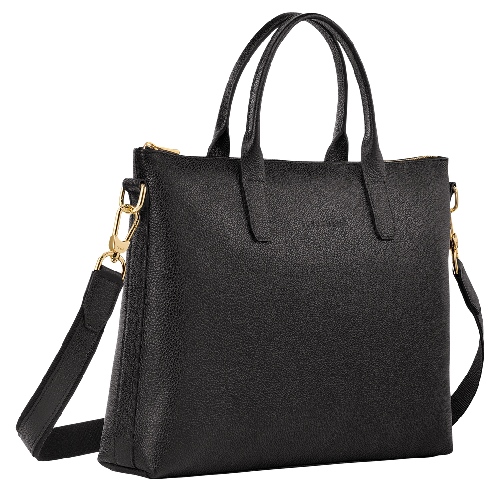 Longchamp Le Foulonné S Briefcase - Black