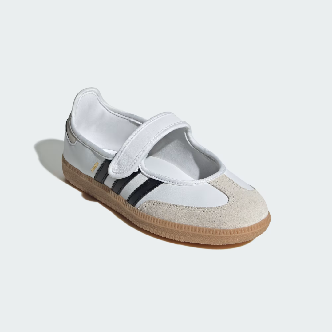 Adidas Samba Jane - White / Black Stripe