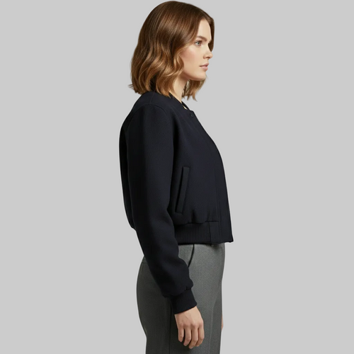 Blouson bomber court structuré