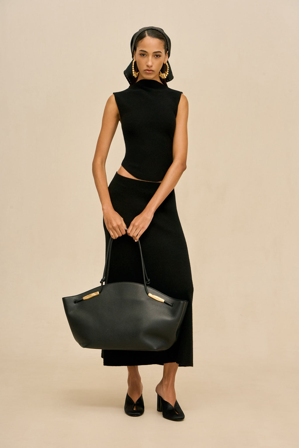 Cult Gaia Solay XL Tote Bag - Black