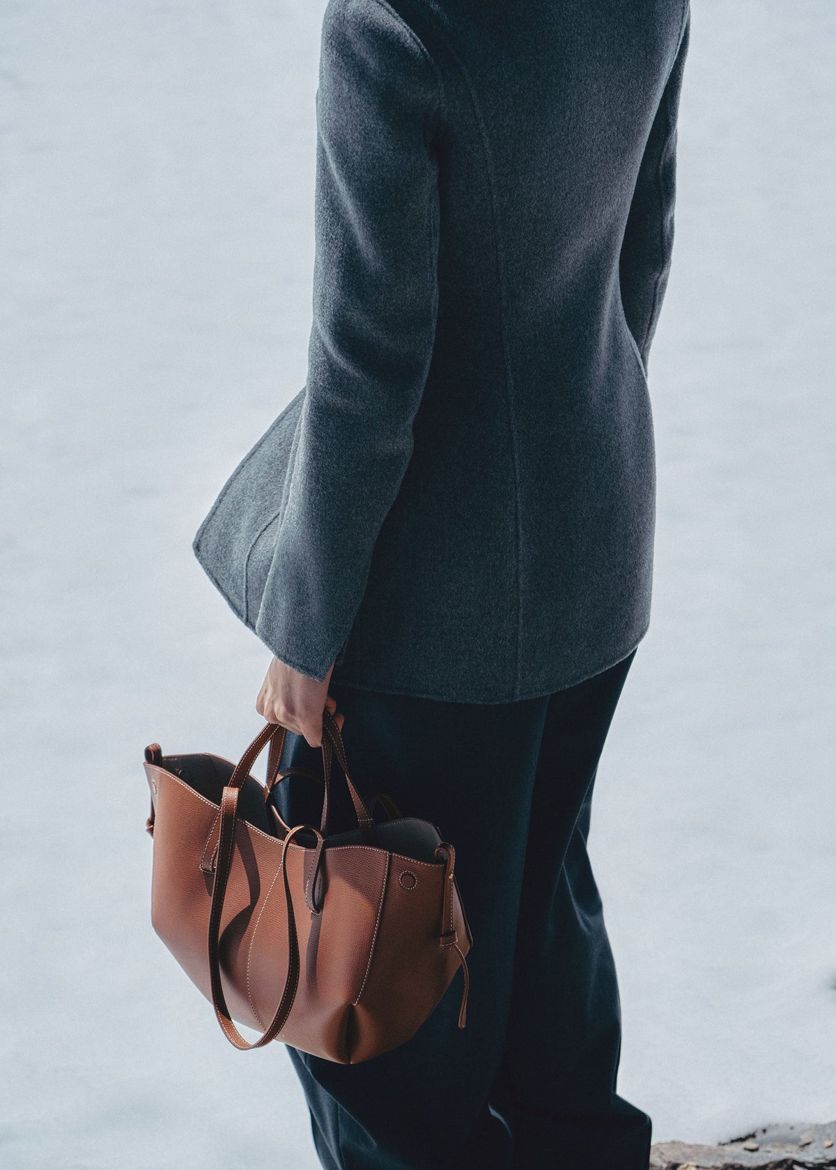 Polène Cyme Mini - Cognac Grainé
