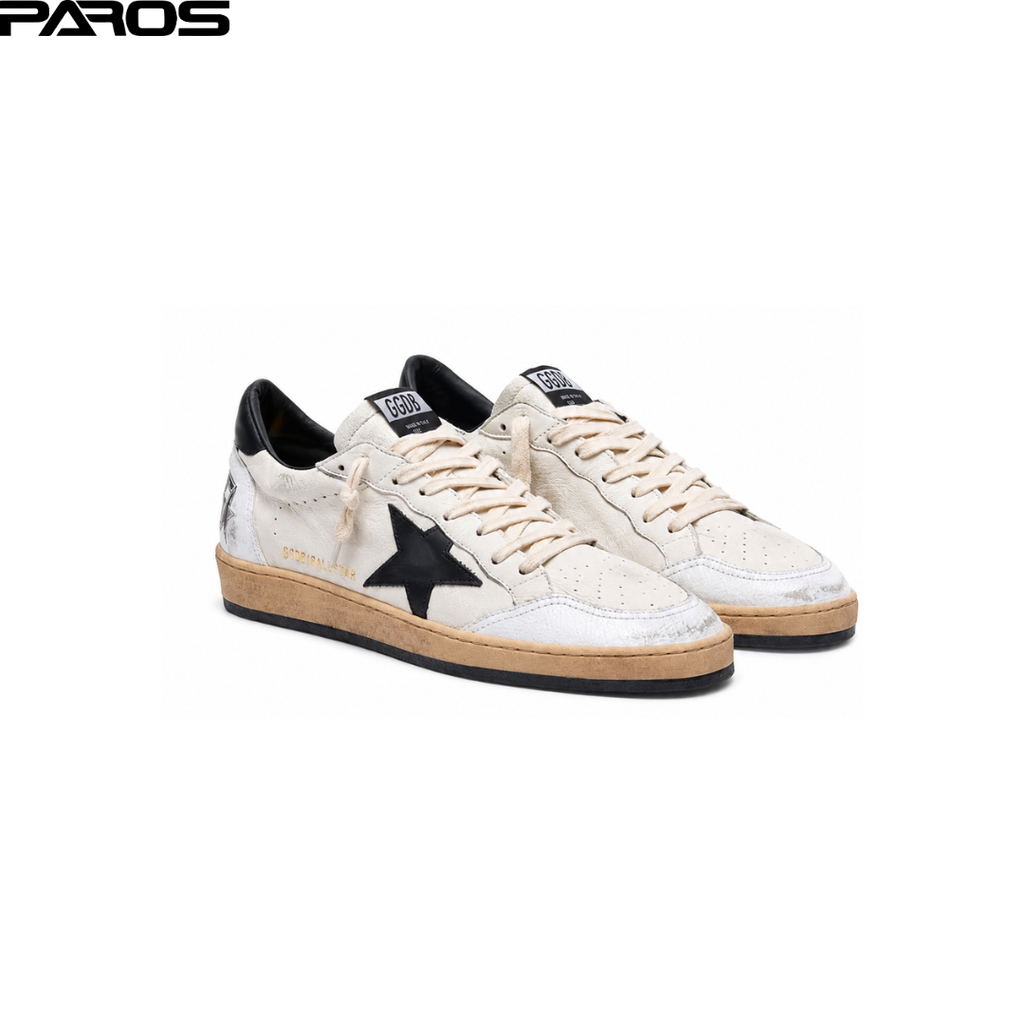 Golden Goose Ball-Star - White / Black