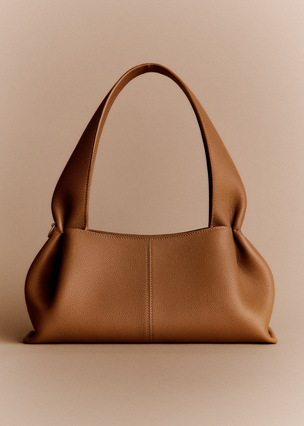 Polène Numéro Neuf East West - Camel Grainé