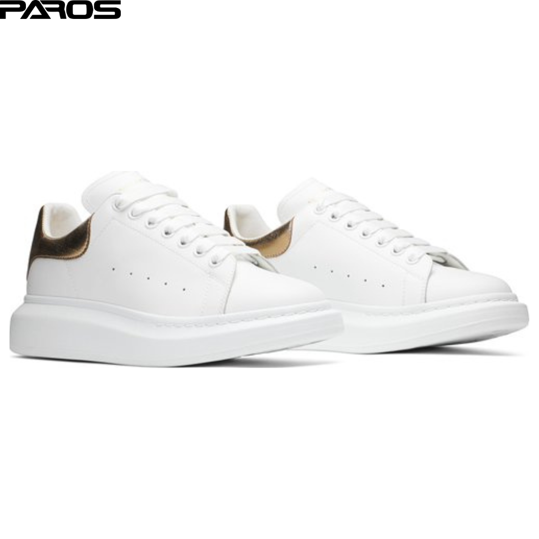 Alexander McQueen Oversized Sneaker - White / Gold