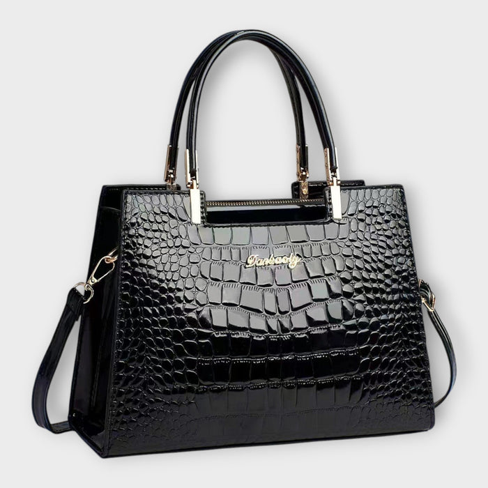 Erain - Sac en cuir de crocodile brillant