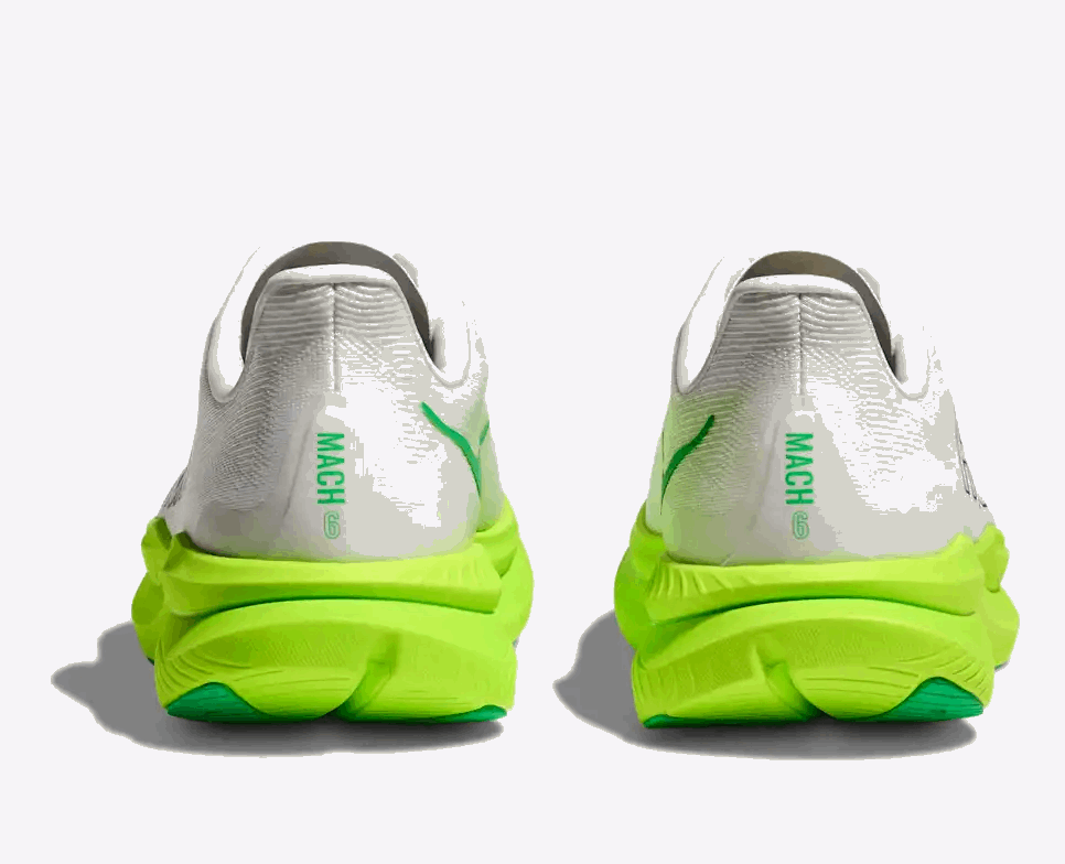 HOKA Mach 6 Men's - White / Neon Lime