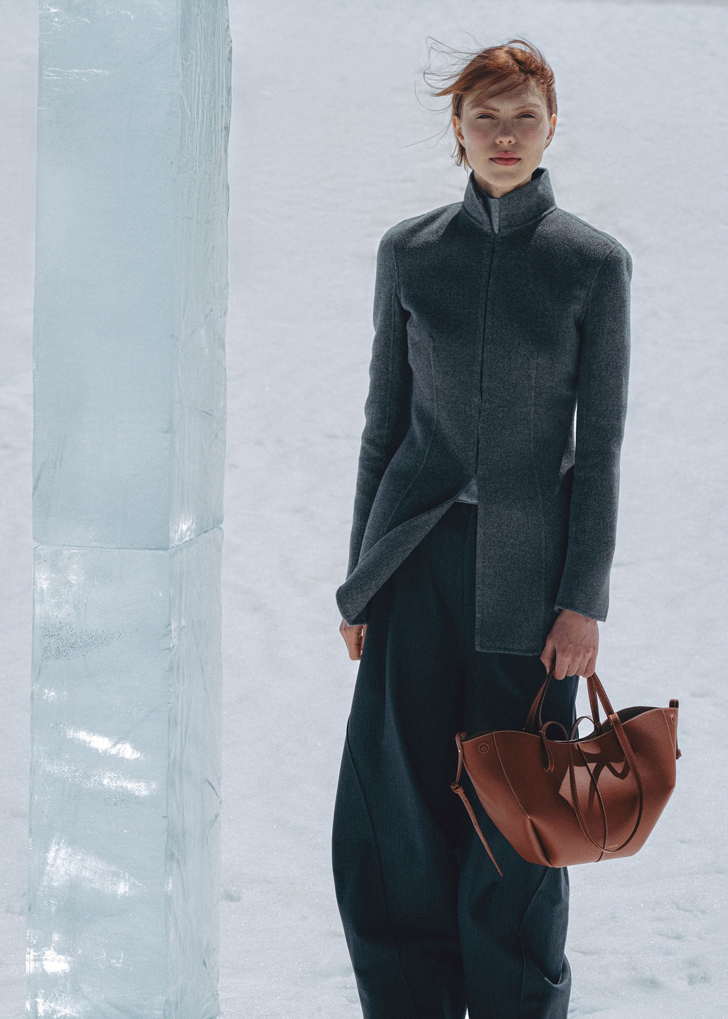 Polène Cyme Mini - Cognac Grainé