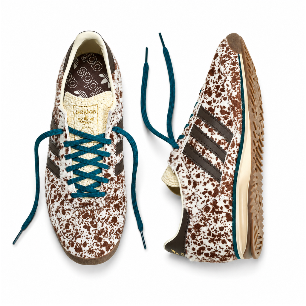 Adidas SL 72 OG - Pony Print Off White / Dark Brown / Rich Green