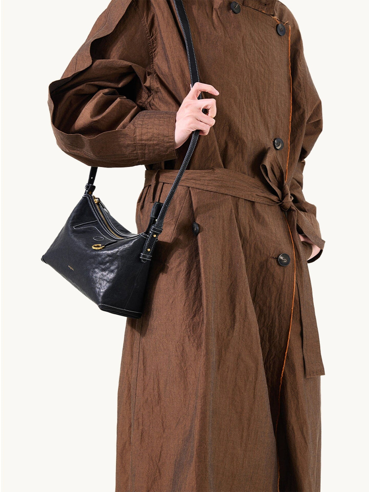 Songmont Small Yore Hobo Bag (Minimal Version) - Onyx