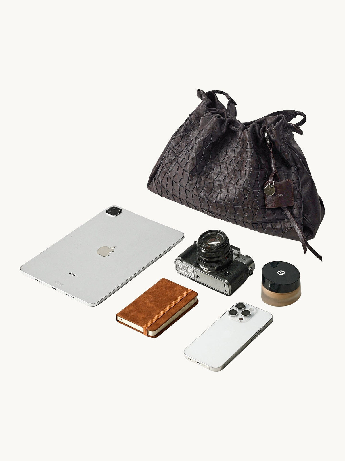 Songmont Small Gather Lattice Bag Set - Ebony