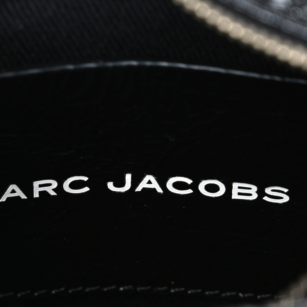 Marc Jacobs The Shiny Crinkled Leather Mini Tote Bag - Black