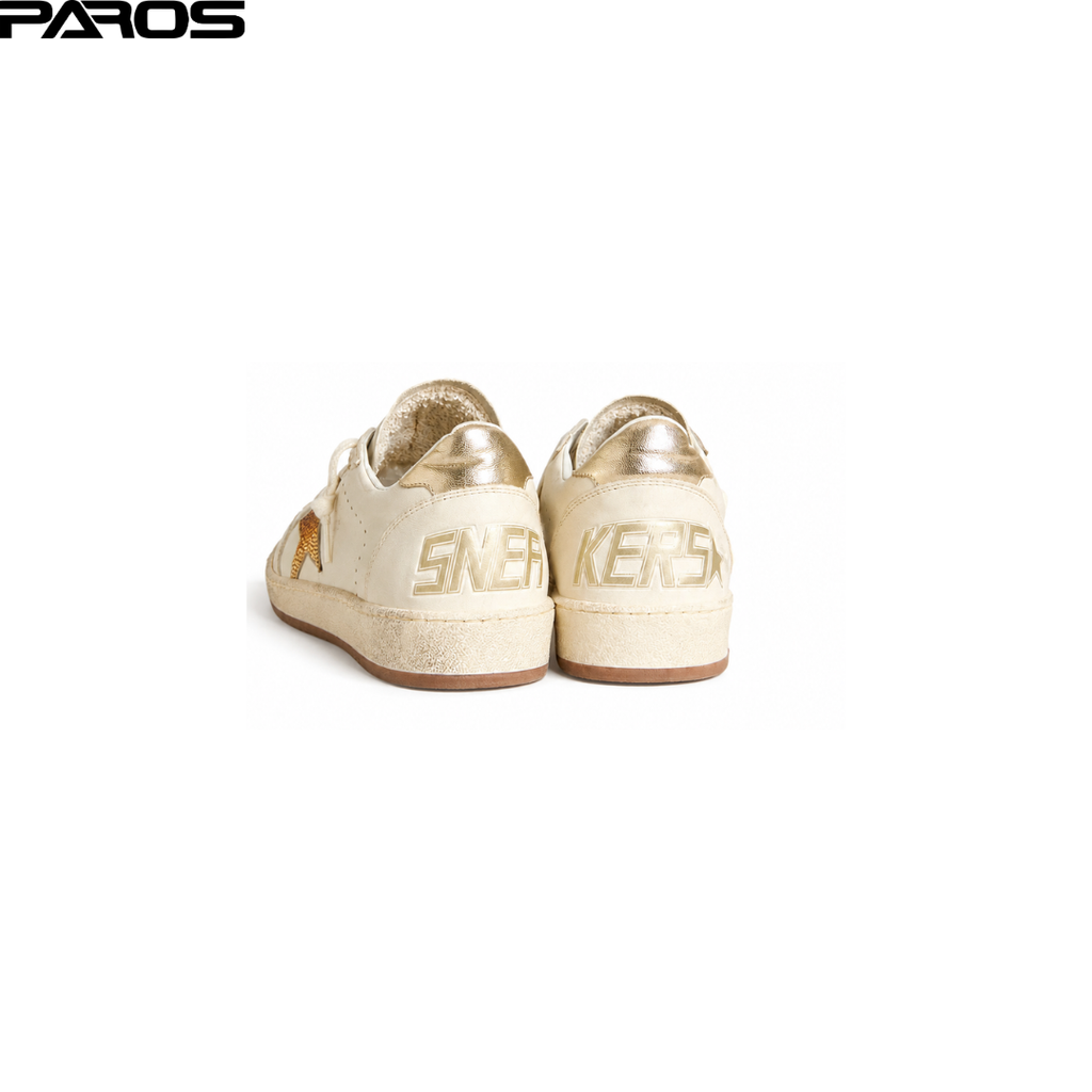 Golden Goose Ball-Star - White / Crystal / Gold