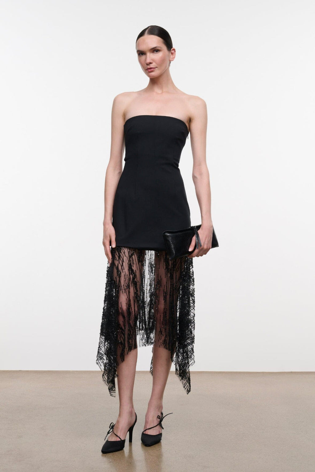 Staud Eve Clutch - Black Snake