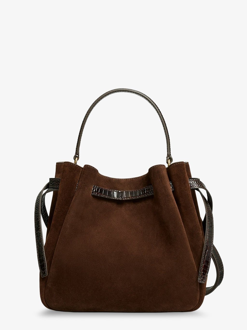 Tory Burch Romy Bucket Bag - Brown Suede