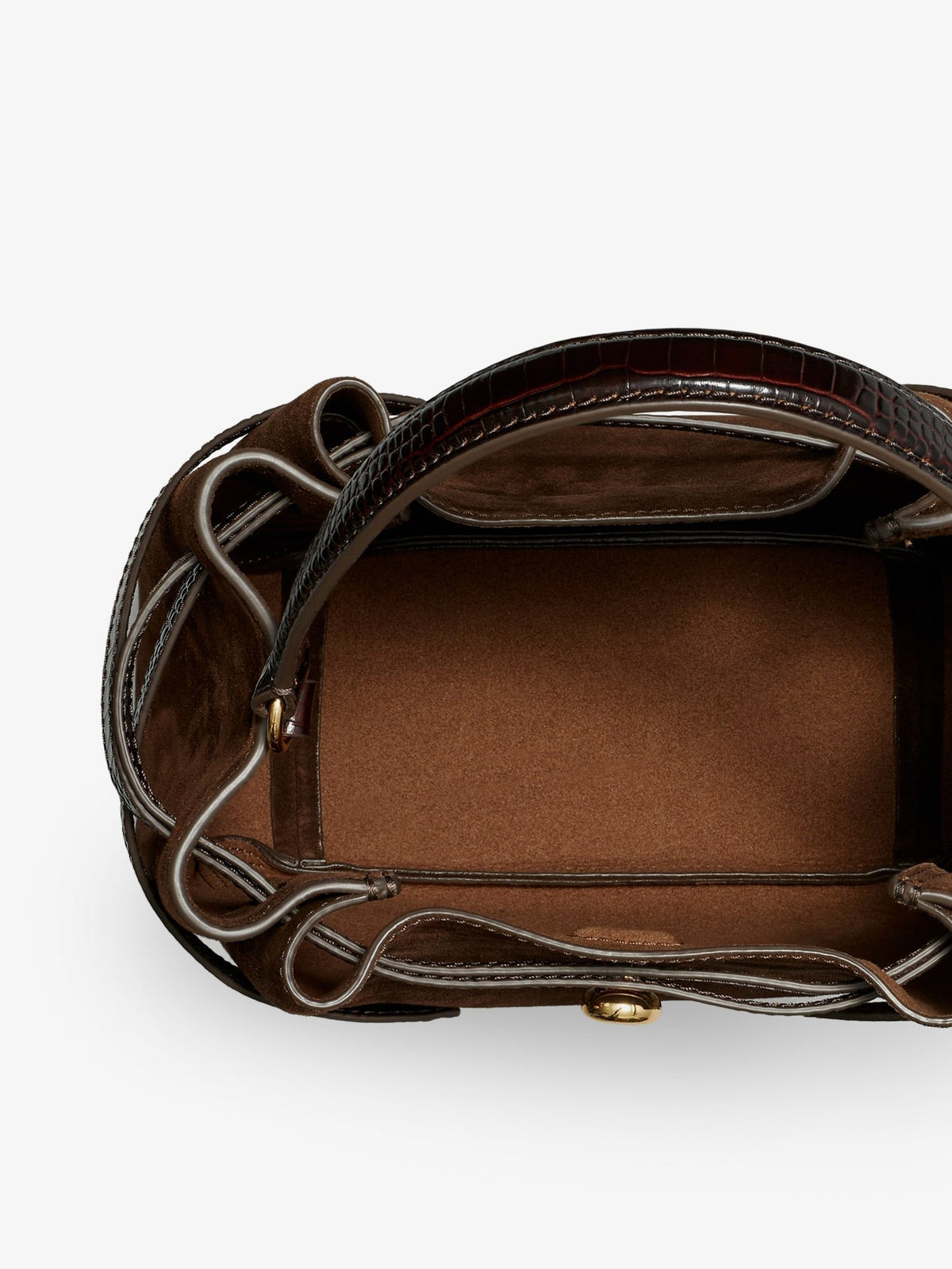 Tory Burch Romy Bucket Bag - Brown Suede