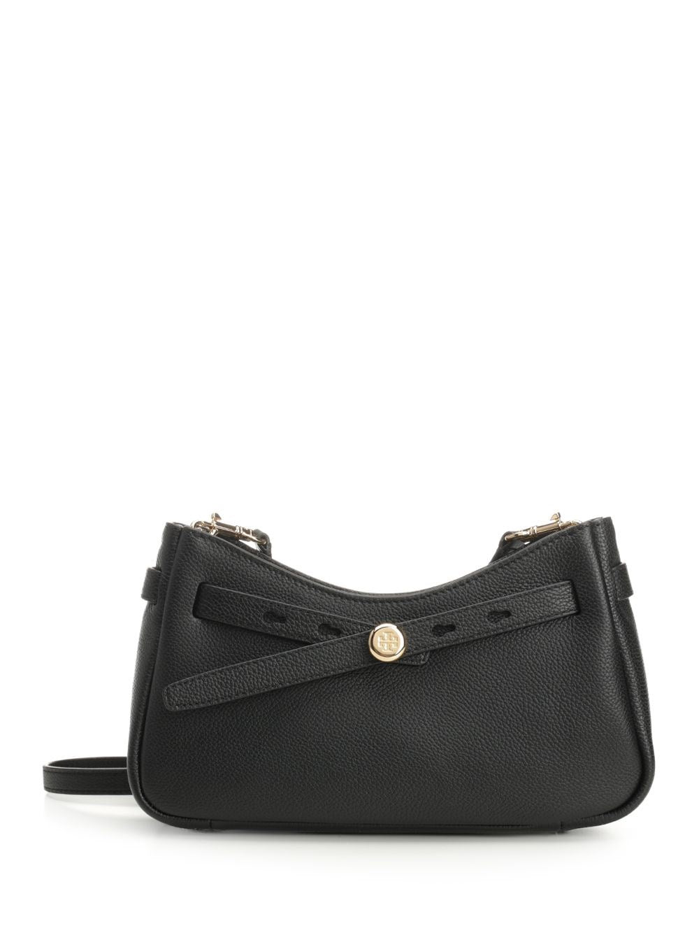 Tory Burch Romy Top Zip Shoulder Bag - Black