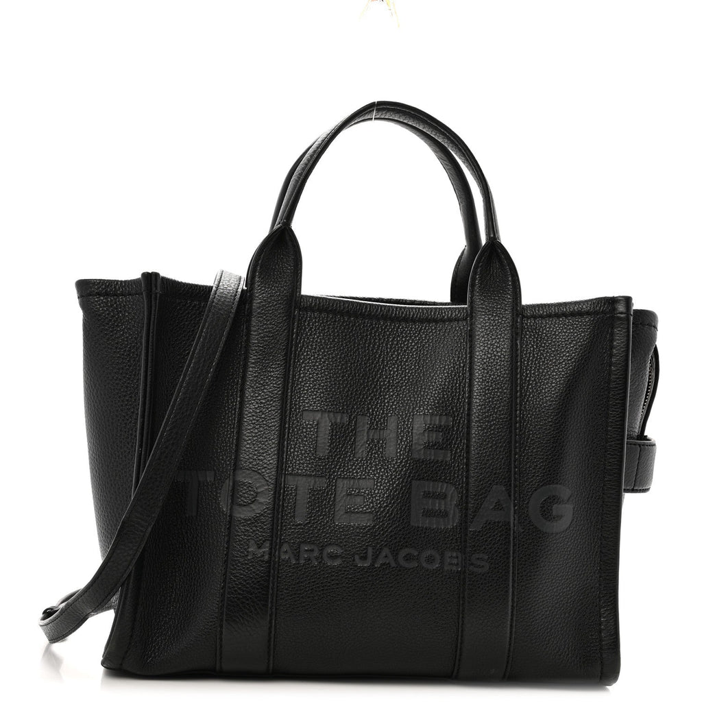 Marc Jacobs The Leather Medium Tote Bag - Black