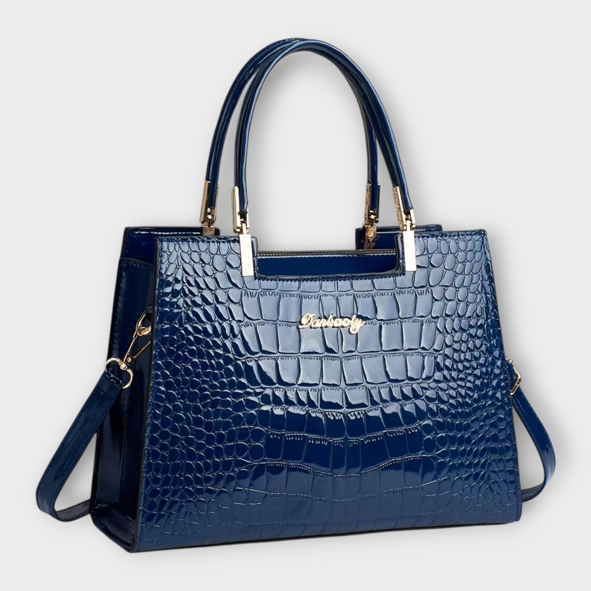 Erain - Sac en cuir de crocodile brillant
