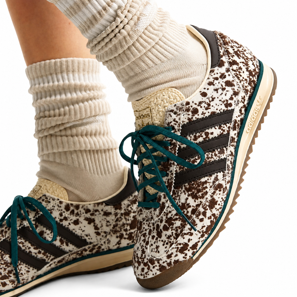 Adidas SL 72 OG - Pony Print Off White / Dark Brown / Rich Green