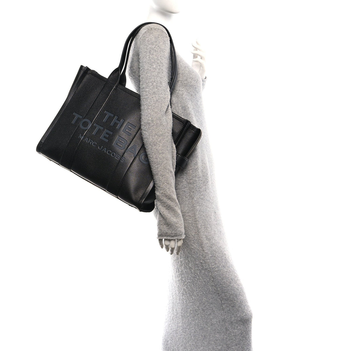 Marc Jacobs The Leather Large Tote Bag - Black