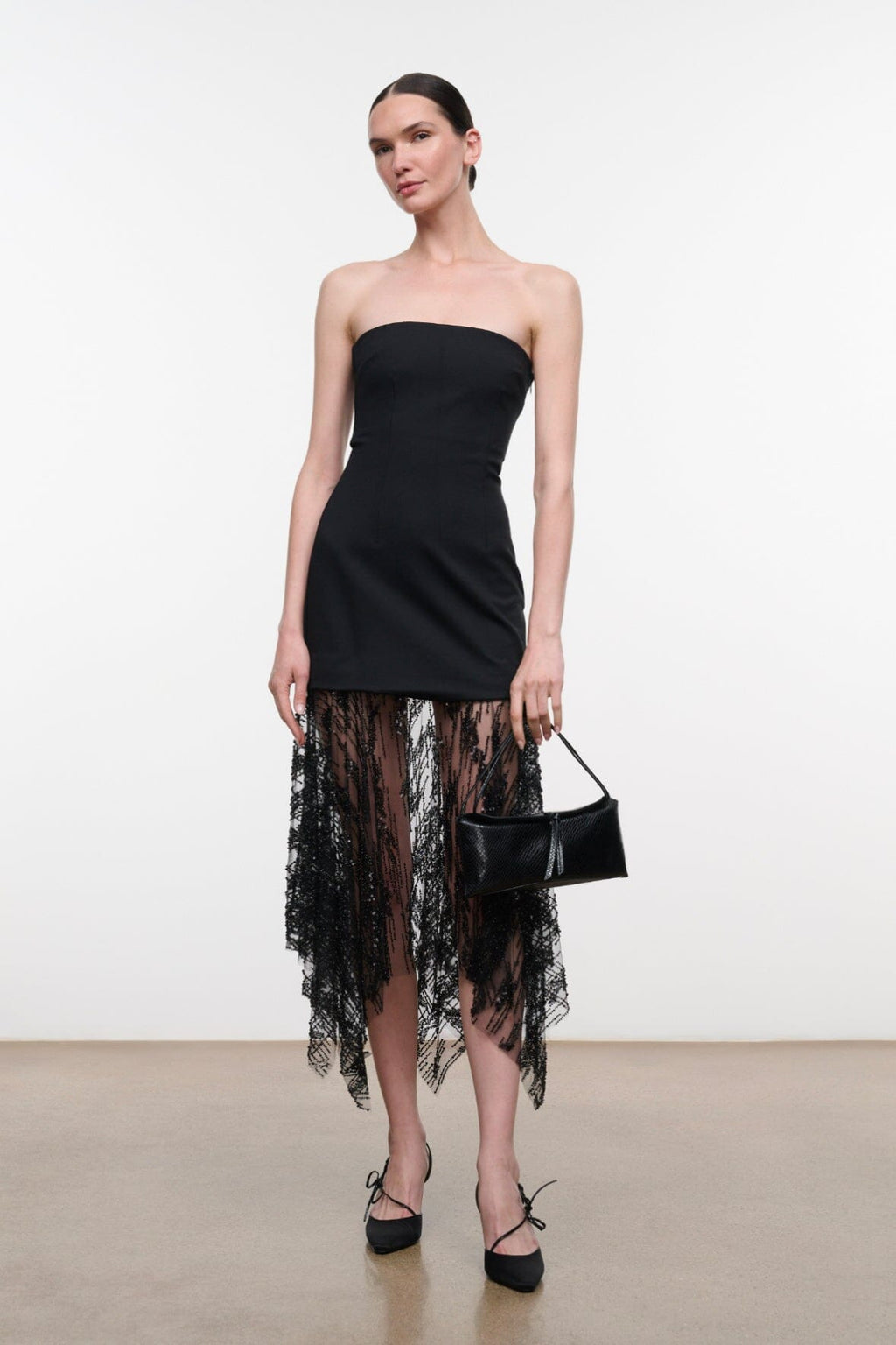 Staud Eve Clutch - Black Snake