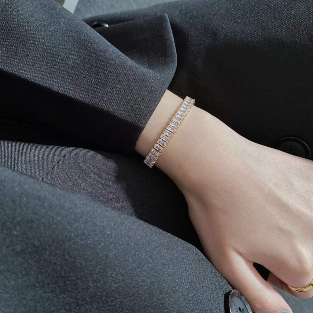 Bracciale tennis Brenda in oro con diamanti