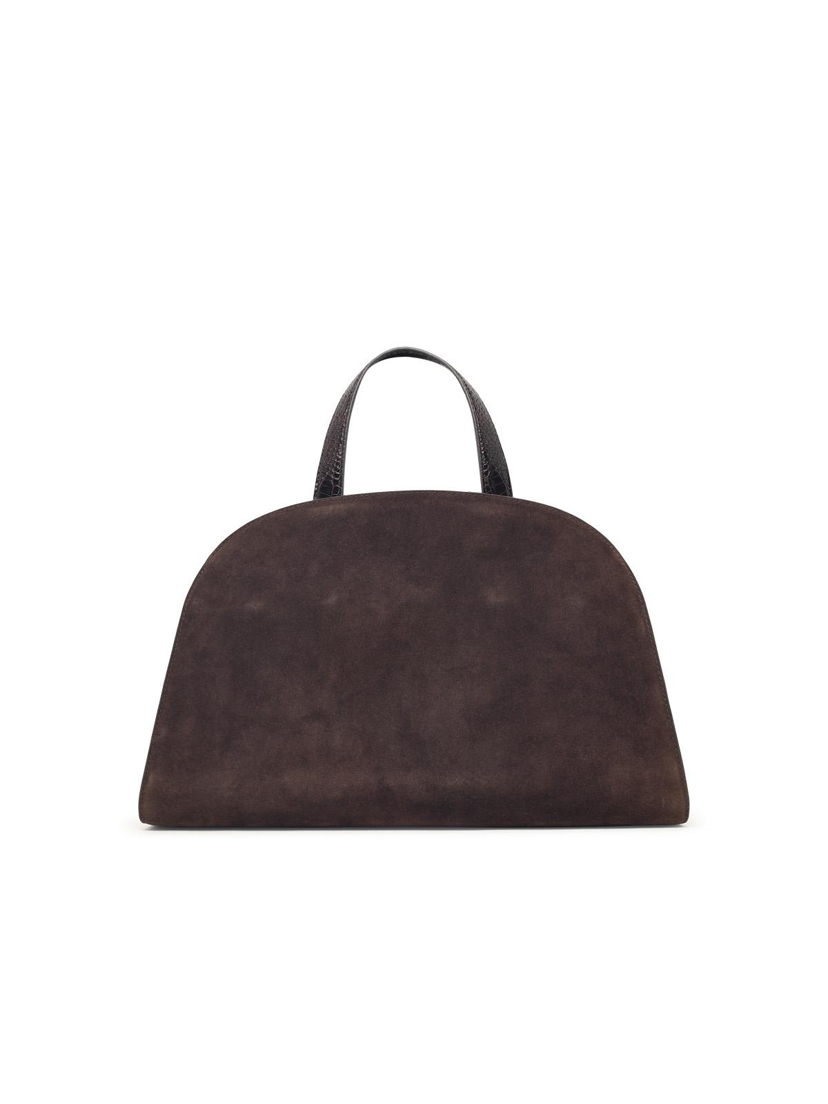 Tory Burch Romy Top Case Bag - Brown Suede