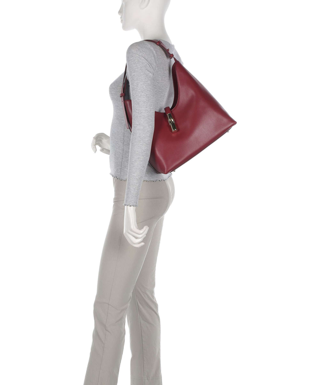 Furla Goccia M Hobo Bag - Cherry