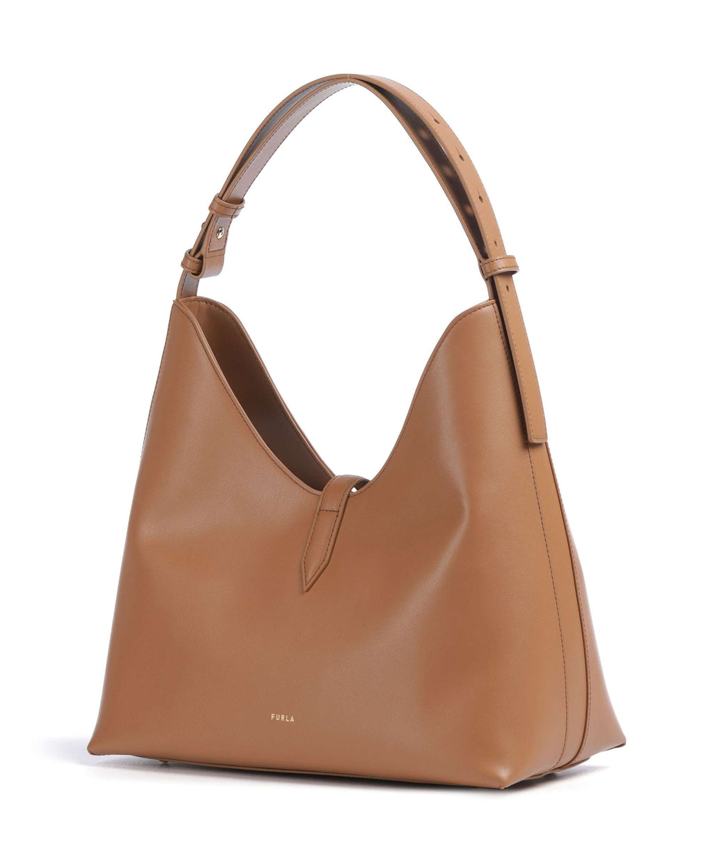 Furla Goccia M Hobo Bag - Brandy