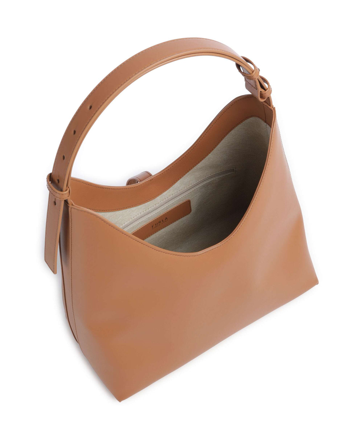 Furla Goccia M Hobo Bag - Brandy
