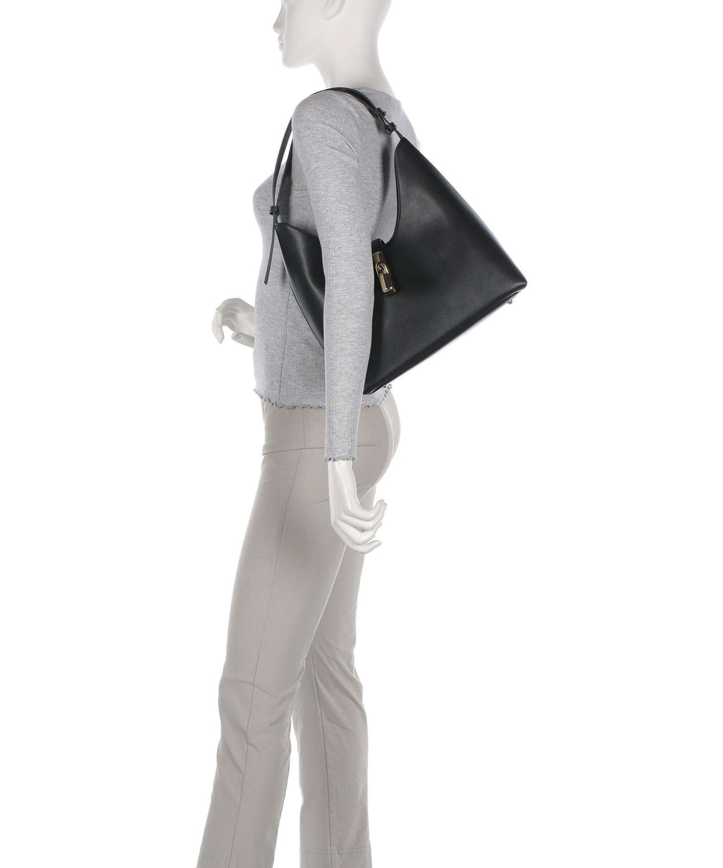 Furla Goccia M Hobo Bag - Black