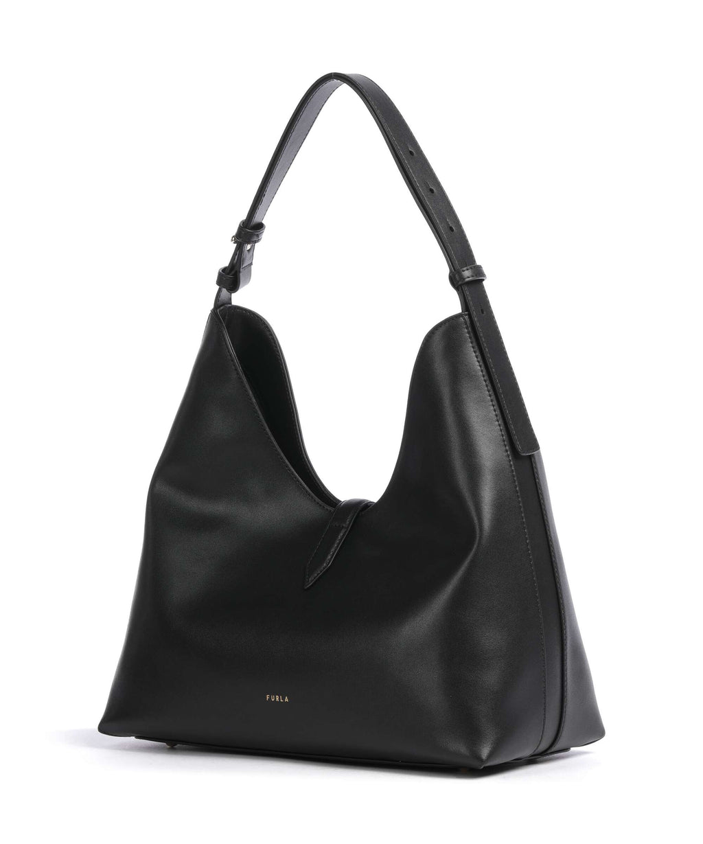 Furla Goccia M Hobo Bag - Black