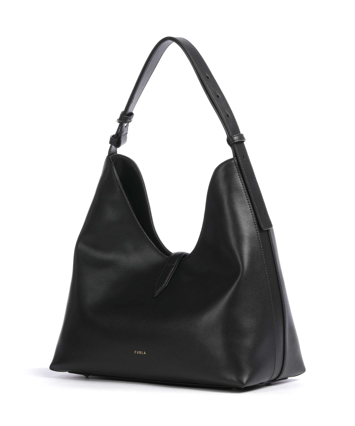 Furla Goccia M Hobo Bag - Black