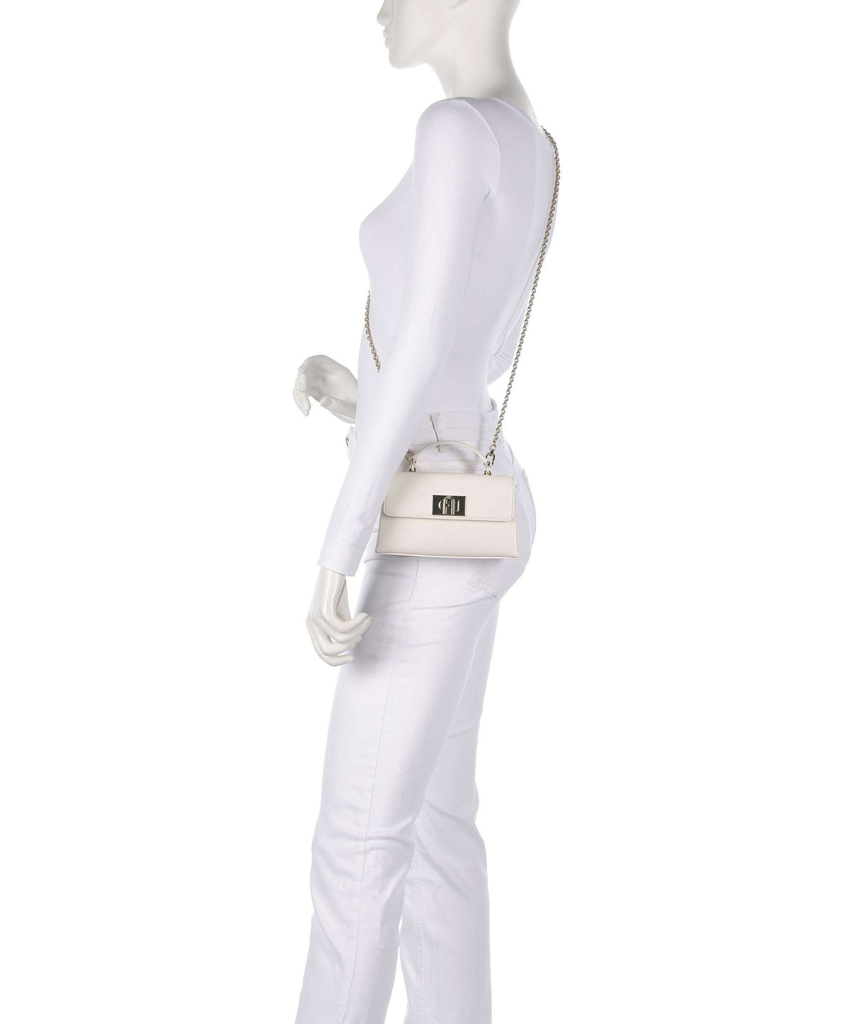 Furla 1927 Mini Crossbody Bag - Cream