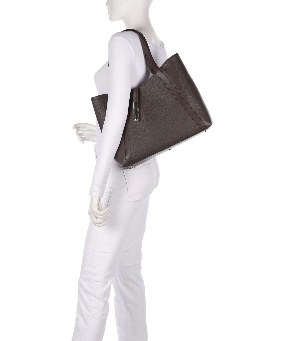 Furla Goccia L Tote Bag - Chocolate