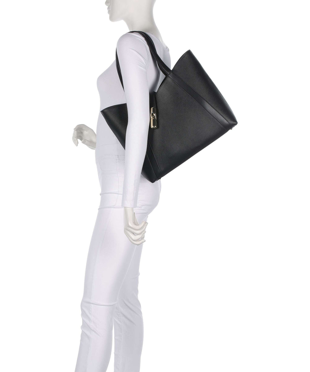 Furla Goccia L Tote Bag - Black