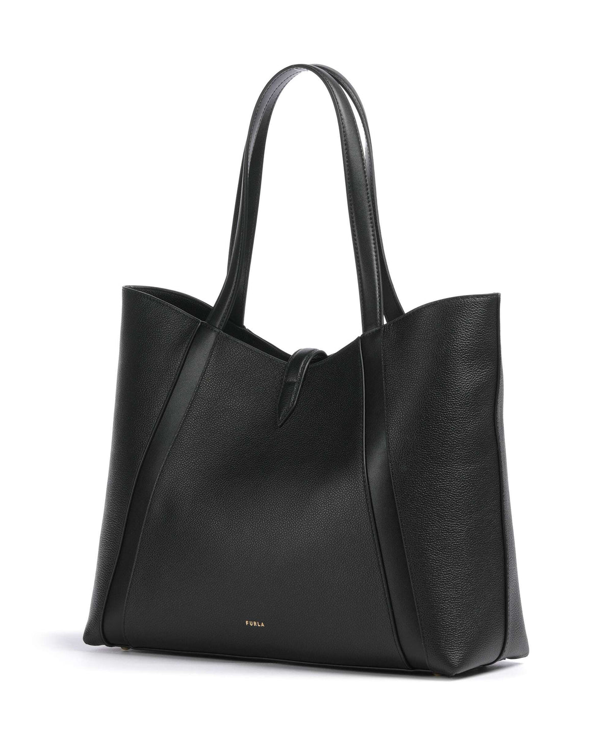 Furla Goccia L Tote Bag - Black