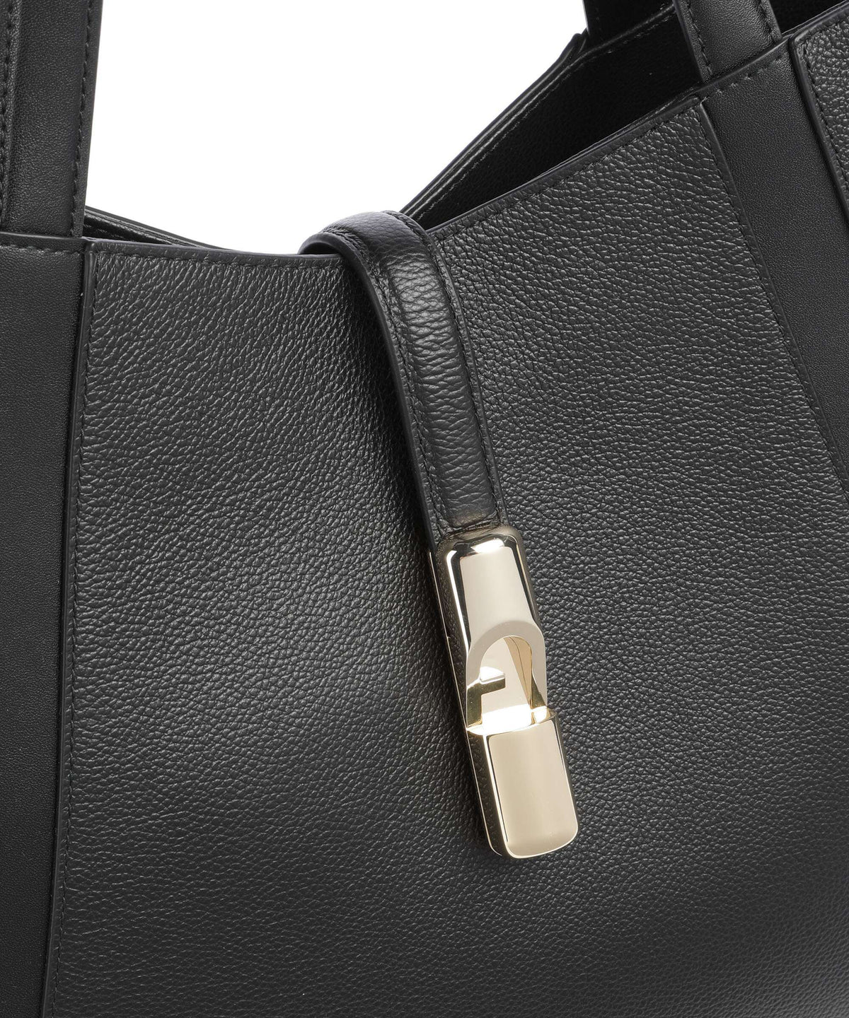 Furla Goccia L Tote Bag - Black